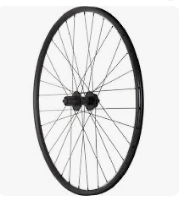 28’ wheel rear freewheel