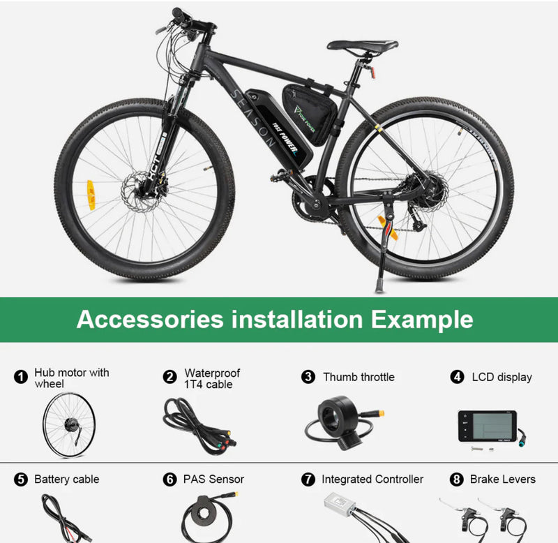 YOSEPOWER 36V350W rear cassette motor